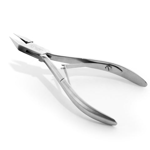 Otto Herder Eckenzange – Nagelzange mit schlanker Spitze, 13 cm rostfreier Edelstahl, für präzise Bearbeitung des Nagelfalzes und Pflege eingewachsener Zehennägel