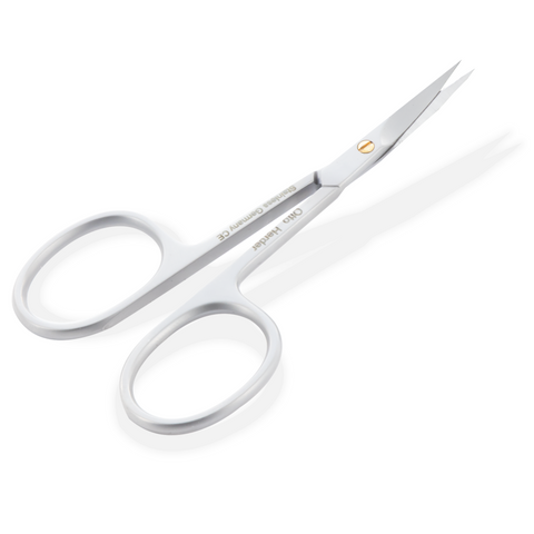 Otto Herder Hautschere – Nagelhautschere aus rostfreiem Edelstahl, 9 cm, mit goldener Schraube, ideal zum präzisen Schneiden abstehender Nagelhaut