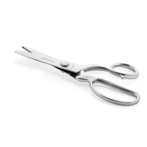 Otto Herder Zackenschere – Manicure Stoffschere mit 5 mm Schnittbreite, 21 cm rostfreier Edelstahl, in Aufbewahrungsbox, ideal zum Schneidern und Basteln