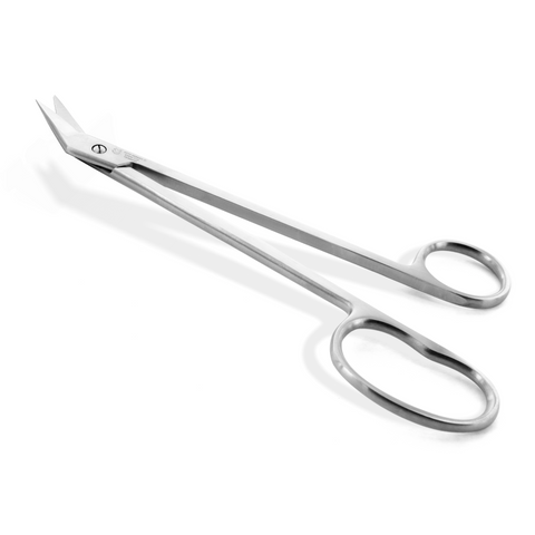 Otto Herder Nagelschere – Extra lange Fußnagelschere mit einseitiger Mikrozahnung, 19 cm rostfreier Edelstahl, ideal für Senioren