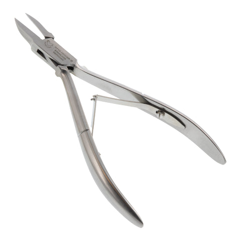 Otto Herder Eckenzange – Nagelzange mit schlanker Spitze, 13 cm rostfreier Edelstahl, für präzise Bearbeitung des Nagelfalzes und Pflege eingewachsener Zehennägel