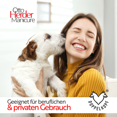 Otto Herder Manicure Zeckenzange 13,5cm, Zeckenpinzette aus Edelstahl für Hunde und Katzen, Kreuzpinzette Zeckenentferner für Menschen