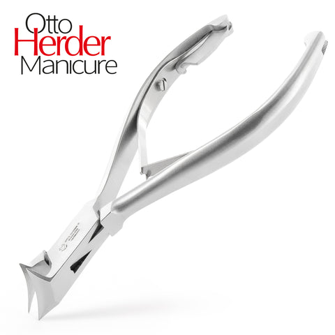 Otto Herder Nagelzange – Kopfschneider für starke Fußnägel, 14 cm rostfreier Edelstahl, 1,8 cm Schnittfläche, ideal für dicke und eingewachsene Zehennägel