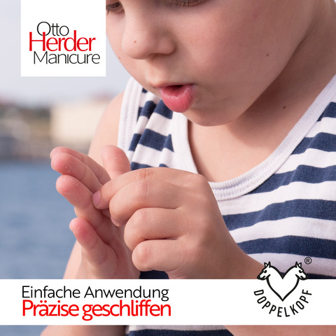 Otto Herder Splitterpinzette – Manicure Pinzette mit spitzer Spitze, 8 cm rostfreier Edelstahl
