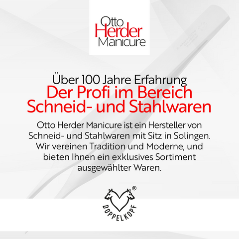 Otto Herder Splitterpinzette – Manicure Pinzette mit spitzer Spitze, 8 cm rostfreier Edelstahl