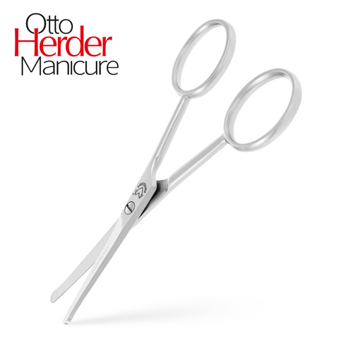 Otto Herder Hundeschere – Pfotenschere aus rostfreiem Edelstahl, 10 cm, mit abgerundeter Spitze