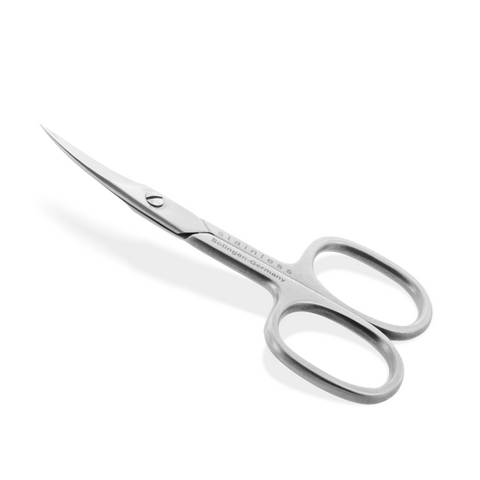 Otto Herder Nagelschere – Gebogene Nagelschere Solingen mit einseitiger Mikrozahnung, 9 cm hochwertiger rostfreier Edelstahl, extra scharf für Finger- und Fußnägel