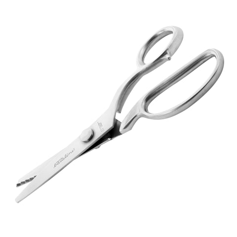 Otto Herder Zackenschere – Manicure Stoffschere mit 5 mm Schnittbreite, 21 cm rostfreier Edelstahl, in Aufbewahrungsbox, ideal zum Schneidern und Basteln