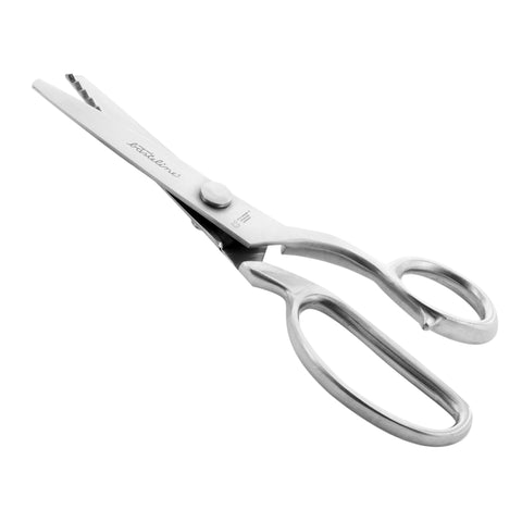 Otto Herder Zackenschere – Manicure Stoffschere mit 5 mm Schnittbreite, 21 cm rostfreier Edelstahl, in Aufbewahrungsbox, ideal zum Schneidern und Basteln