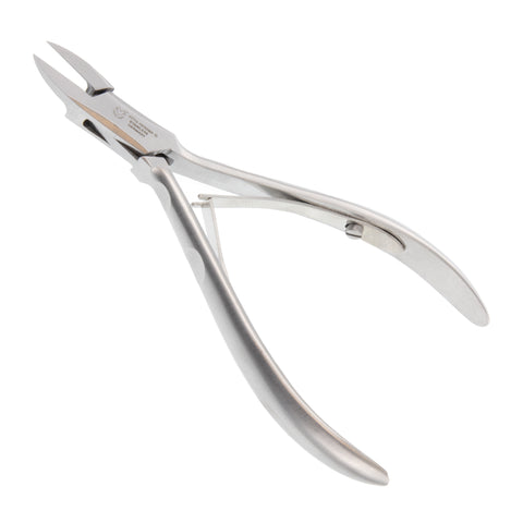 Otto Herder Eckenzange – Nagelzange mit schlanker Spitze, 13 cm rostfreier Edelstahl, für präzise Bearbeitung des Nagelfalzes und Pflege eingewachsener Zehennägel