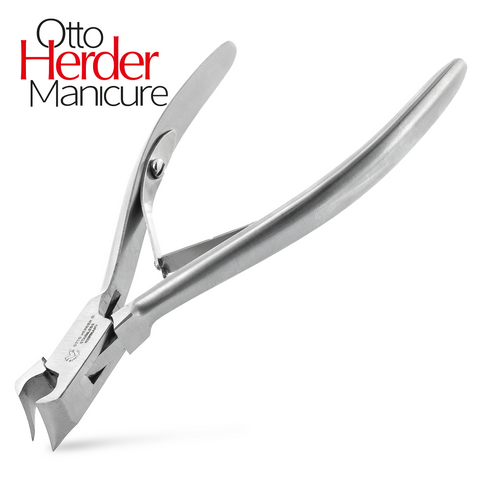 Otto Herder Nagelzange – Manicure Kopfschneider aus rostfreiem Edelstahl, 11,5 cm, ideal für eingewachsene Finger- und Fußnägel