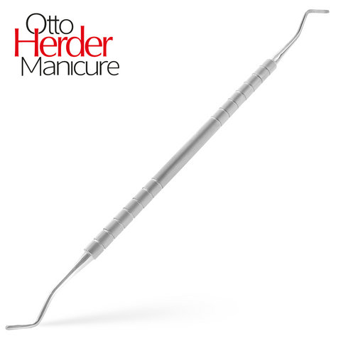 Otto Herder Eckenheber Excavator – Doppelinstrument, rostfrei, 17 cm, für Maniküre & Pediküre