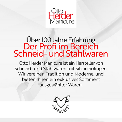 Otto Herder Nagelzange – Manicure Kopfschneider aus rostfreiem Edelstahl, 11,5 cm, ideal für eingewachsene Finger- und Fußnägel