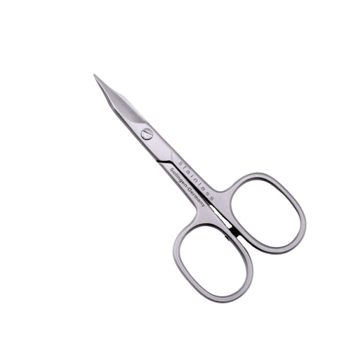 Otto Herder Haut-/Nagelschere – Kombinierte Schere aus rostfreiem Edelstahl, 9 cm, mattiert, mit Stopper, Made in Solingen, von Hand geschliffen für Fußnägel und Nagelhaut