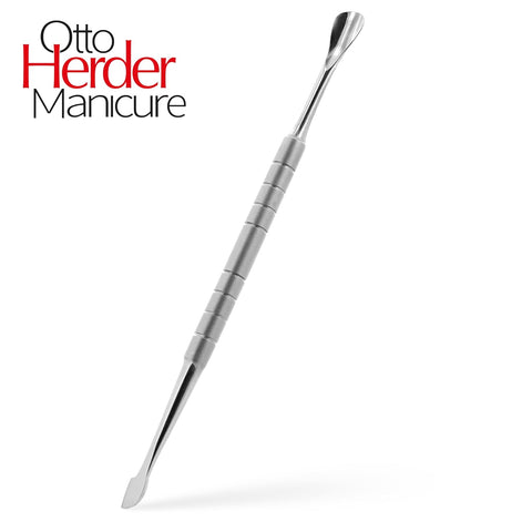 Otto Herder Doppelinstrument Nagelhautschieber und Nagelmesser, 12 cm, aus Edelstahl, Schieber und Messer zum Entfernen der Nagelhaut